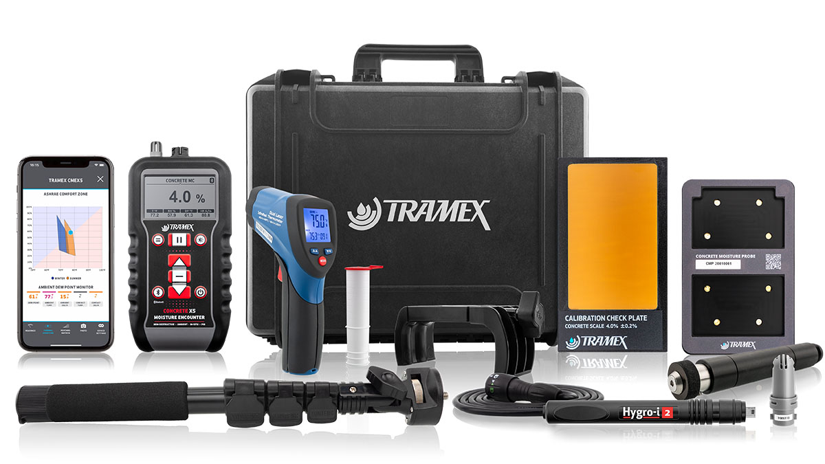 Tramex Concrete Determinator Inspector Kit