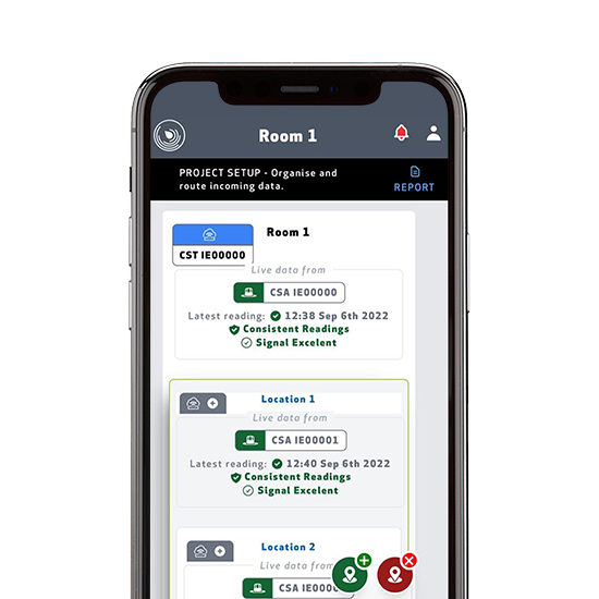 Trems Cloud Sensors in Locations