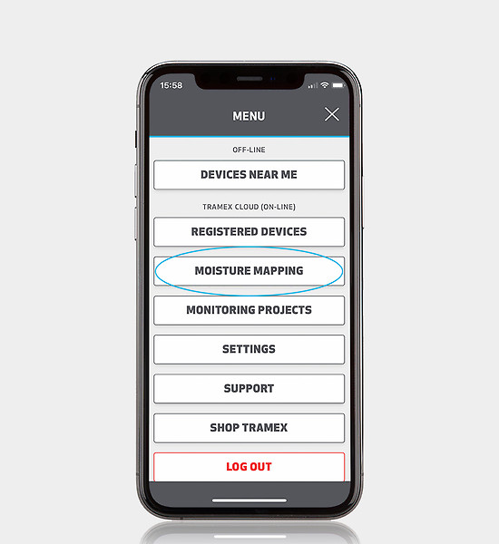 Screenshot Select Moisture Mapping